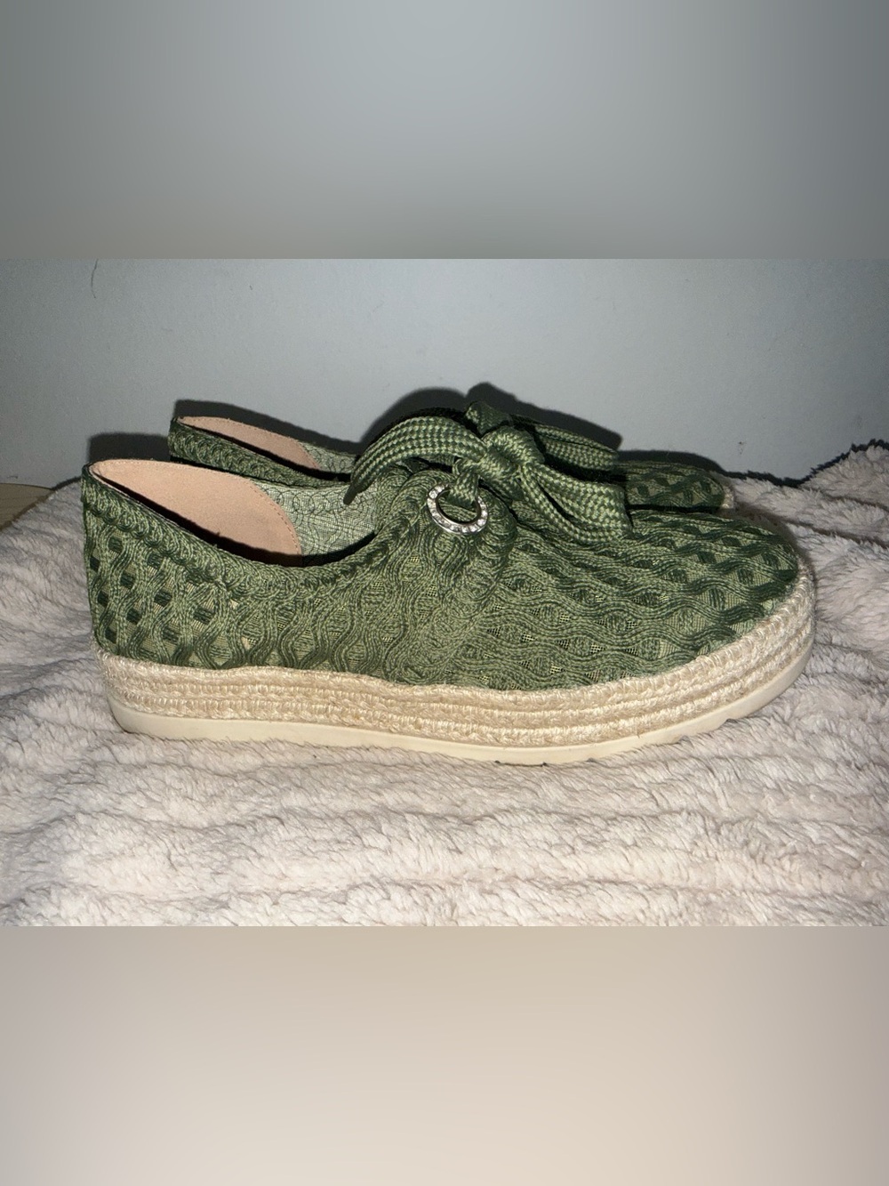 Love Rio Alisha Crochet Sneakers - Olive - Picture 2 of 6